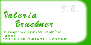 valeria bruckner business card
